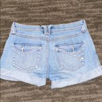 Roxy  women size 0 roll up light blue Denim Jean shorts rolled hem Photo 2