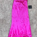 Lulu’s Radiant Satin Rhinestone Maxi Dress Pink Photo 0