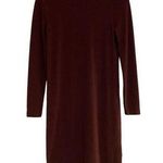 J.Crew Sweater Dress Womens Size XXS Burgundy Wine Long Sleeve Turtleneck Soft Photo 0