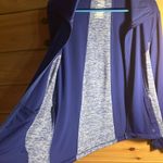 XL Women’s DANSKIN NOW active long sleeve blue and white zip up jacket Photo 3