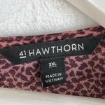 Stitch Fix 41 Hawthorn XXL Top Eliza Ruffle Sleeve Scoop Neck Blouse Career Brown Photo 6