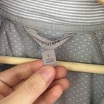 Athleta Grey Half Zip Striped Drawstring Hoodie Sweatshirt Photo 8