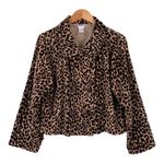 Kiko Leopard Corduroy Double Breasted Jacket One Size Brown Size undefined Photo 1
