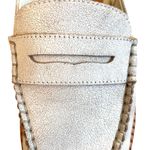 EUC Dolce Vita Leather Hardi Sling Back Loafers Crackled White Size 6 Photo 7