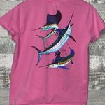 Guy Harvey Pink Grand Slam Fish Tee Shirt Juniors LG Photo 0