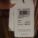 Reiss  Alessi Metallic Pleated Midi Skirt Size 4 Photo 1