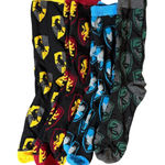 Harry Potter  Hogwarts House Set 4 Tube Socks Women SZ 6-10 Gryffindor Slytherin Photo 0