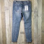 Evidnt Los Angeles Size 26 Tate Skinny Distressed Blue Jeans 3” Slit Pan… Photo 1