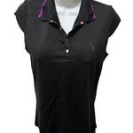 Ralph Lauren RLX Black Label Stretch Polo Shirt Sz S Cap Sleeve Snap Neck Golf Photo 0