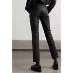 RE/DONE $1195 NWT  BLACK LEATHER 70s STRAIGHT JEANS SZ 26 Photo 3