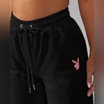 Missguided  x Playboy High Waist Wide Leg Sweatpants Black Large NWT IN PKG Photo 2
