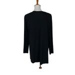 Shelfie Shoppe Hi Low Top 1X Black Built In Bra Long Sleeve NWT Photo 2