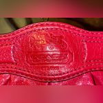 Coach Hot Pink Leather Garnet Turnlock Purse Tote Bag Photo 6