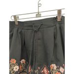 About A Girl Embroidered Shorts Smocked Waist Bohemian Festival Black Size S Photo 3