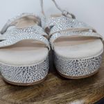 Copper Key  Silver Rhinestone Platform Sandals Size 10 Photo 1