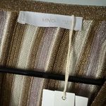 Mango Elegant Gold and Cream Maxi Dress Photo 4