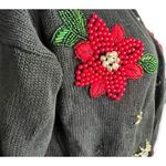 Victoria Jones Womens Vintage Petite Ugly Christmas Sweater Cardigan - Sz M PM Photo 1