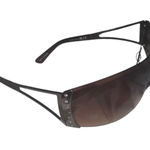 Pretty Little Thing Women's Brown & Black Shield Sunglasses One Size Photo 0