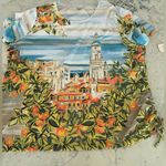Allison Daley Womens Embellished Colorful Shirt Top Tuscan Village New 2X Blue Photo 2