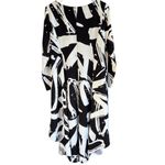 NWT IC by Connie K Black White Abstract High Low Hem Tunic Dress / Top Medium Photo 10