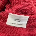 Eileen Fisher Cardigan Nubby Knit Sweater Hooded Front Zip Longsleeve in Red M Photo 9