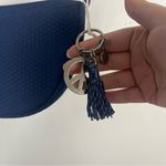 The Sak  Tess Sling Crossbody Adjustable Navy Blue Woven quilted Medium Purse Photo 1