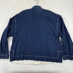 Vintage Gene Ewing BIS Denim Jacket Tie Dye Eyelet Made In USA Womens Blue Photo 7