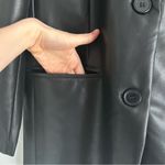Rebecca Minkoff NEW NWT  Black Leather Long Blazer Photo 5