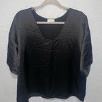 By Malene Birger Blouse Pilavis Satin Top Black Women EU 38 US 8 Boxy NEW $350 Size M Photo 0