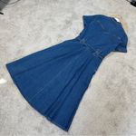 Desert Diva by Sherry Holt Vintage 90s Cotton Denim Maxi Dress Belted Western M Blue Size M Photo 5