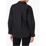 English Factory English Factor Bow Poplin Button-Up Shirt Black Size Medium Photo 1