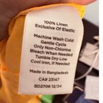 Talbots  Daffodil Yellow Lantern Sleeve Linen Top Size 2X NWT Peasant Boho Photo 6