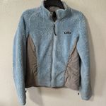 Moosejaw Full Zip Sherpa Jacket Women's Size Small Blue Gray Gorpcore Spring Photo 0