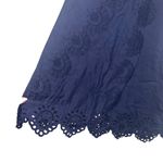 Hill House NEW NWT  The Mila Dress One Shoulder Eyelet Dress In Navy Linen Photo 7