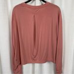 Athleta Pink Long Sleeve Elemental Top Cropped Shirt Sz.S Photo 9