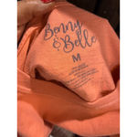 Women's Benny & Belle Long Sleeve Tee M Orange Blue Seahorse Size M Photo 4