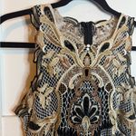 Kobi Halperin Jaylynn Gold Crochet Formal Dress Brown Size 6 Photo 8