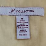 JM Collection  Yellow Eyelet Lace Jacket Size 16 Lemon Yellow Lace Jacket Photo 5