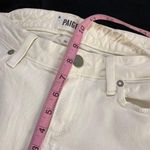 Paige  Women's White Skinny Ankle Peg Stretch Mid Rise Jeans size 30 Photo 3