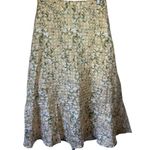 Draper James  Floral Midi Skirt in Cream‎ and Green Photo 1