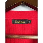 Women’s Satuun Medium Bright Red Cropped Cardigan Photo 3