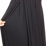 White House | Black Market  Women’s Baby Doll Beaded Bodice Black Halter Dress Photo 4