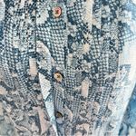 Zadig & Voltaire  Rouigi Silk Blue Snake Print Shirt Dress Photo 8
