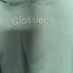 Glossier green/blue hoodie size medium Blue Photo 1