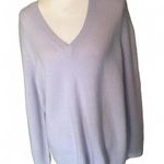New C by Bloomingdales Cashmere Purple V Photo 0