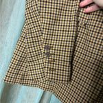 a.n.a  Women's Tan Checkered Blazer Photo 4