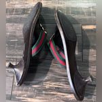 Gucci  GG Logo Sandals Kitten‎ Heels THONGS Flip Flop Slides Brown Green Red 9.5 Photo 6