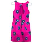 Lilly Pulitzer ‎ Kirkland Mambo Pink Floral Mini Dress Size 0 Back Cutout Preppy Photo 3
