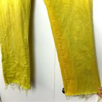 Mother Superior Jeans The Scrapper Cuff Ankle Fray in Golden Yellow Size 24 Photo 8