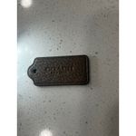 Coach  New York Leather Luggage Tag Brown Embossed Accent Accessory Photo 2